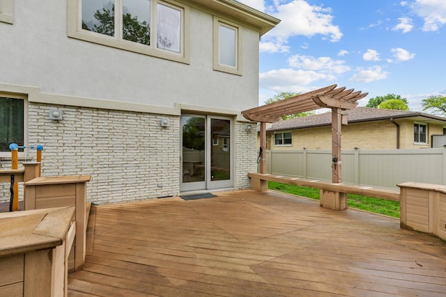 415 Honey Locust Ln, Willowbrook, IL 60527 - wooden terrace featuring a pergola