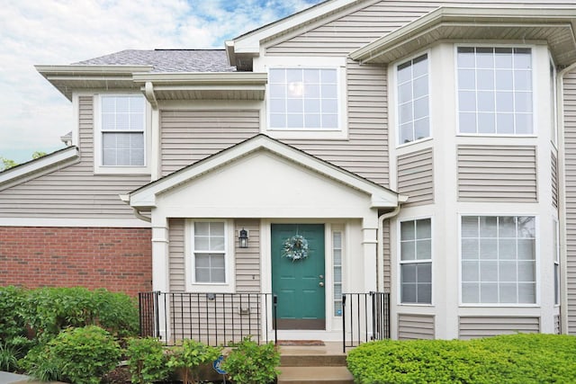 1437 Sturgeon Bay Ct, Schaumburg, IL 60173 - view of front of property with brick siding and roof with shingles