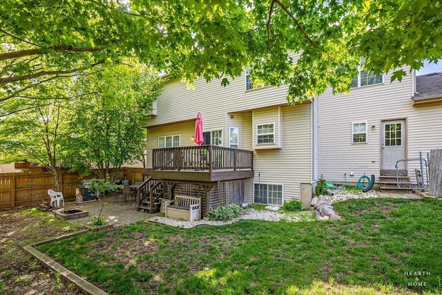 1101 Paul Ct, Fox River Grove, IL 60021 - rear view of property featuring a deck