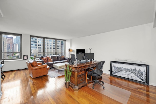 222 E Pearson St Unit 1504, Chicago, IL 60611 - office featuring hardwood / wood-style floors