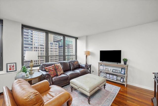 222 E Pearson St Unit 1504, Chicago, IL 60611 - living area with wood finished floors and baseboards