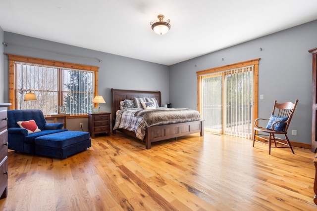 10A52 Cardinal Ct, Apple River, IL 61001 - bedroom featuring wood finished floors, multiple windows, and access to outside