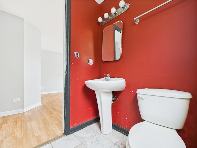 3356 W 84th St, Chicago, IL 60652 - bathroom featuring toilet, a sink, and baseboards