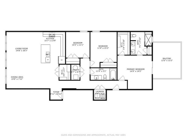 742 N Ada St Unit 3S, Chicago, IL 60642 - room layout