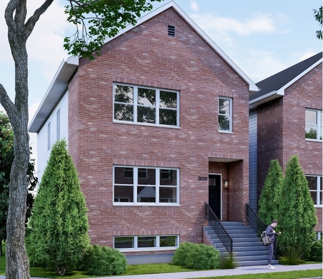 3105 W Wallen Ave, Chicago, IL 60645 - view of front facade with brick siding