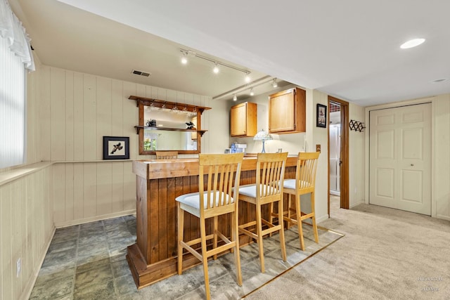 1103 Hillcrest Ave, Fox River Grove, IL 60021 - indoor dry bar with baseboards and wooden walls