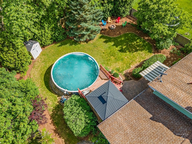 1103 Hillcrest Ave, Fox River Grove, IL 60021 - drone / aerial view