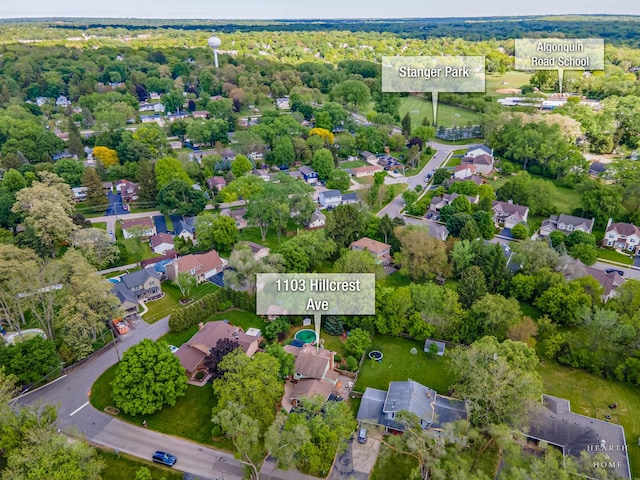 1103 Hillcrest Ave, Fox River Grove, IL 60021 - aerial view