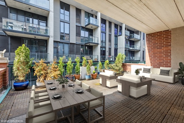 843 W Monroe St Unit 3B, Chicago, IL 60607 - view of patio / terrace with an outdoor living space