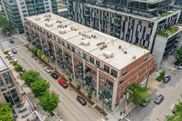 843 W Monroe St Unit 3B, Chicago, IL 60607 - aerial view of apartment complex / building