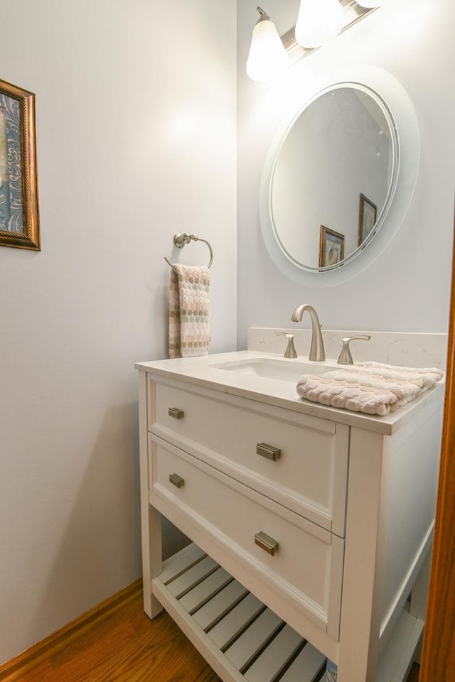 1804 Westbrook Ct, Plainfield, IL 60586 - bathroom featuring vanity and wood finished floors