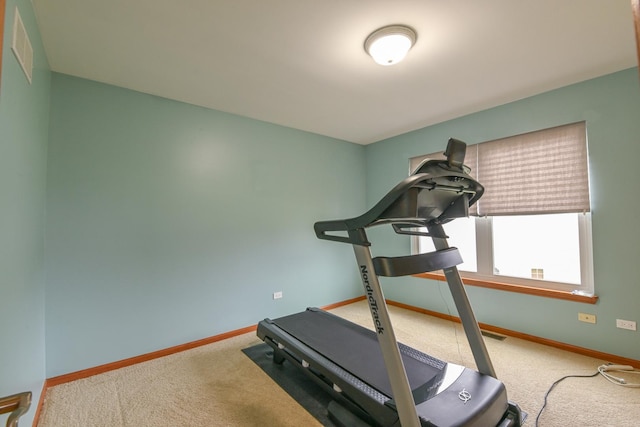 1804 Westbrook Ct, Plainfield, IL 60586 - workout room featuring baseboards and carpet flooring