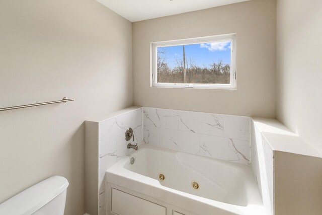 22429 Karlov Ave, Richton Park, IL 60471 - full bathroom with toilet and a tub with jets
