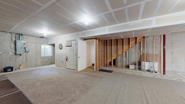 731 W Kenilworth Ave, Palatine, IL 60067 - below grade area featuring electric panel and stairway