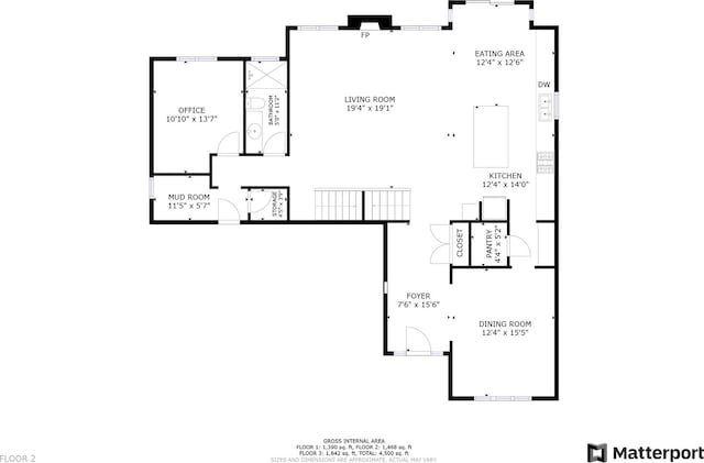 731 W Kenilworth Ave, Palatine, IL 60067 - property floor plan
