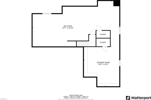 731 W Kenilworth Ave, Palatine, IL 60067 - floor plan / room layout