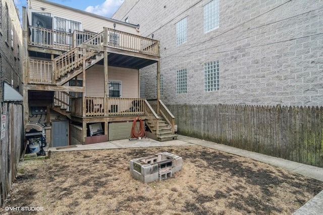 1418 N Campbell Ave, Chicago, IL 60622 - back of property featuring stairs and a deck
