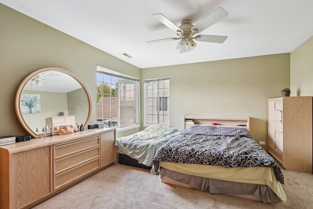 5 Crimson Ct, Lake In The Hills, IL 60156 - bedroom featuring light carpet and ceiling fan