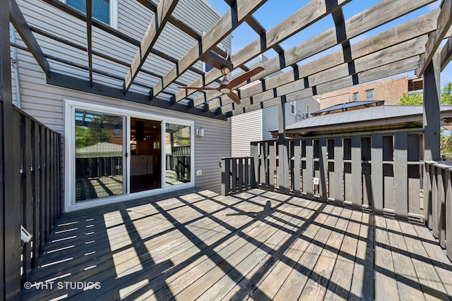 3125 S Giles Ave, Chicago, IL 60616 - wooden deck with a pergola