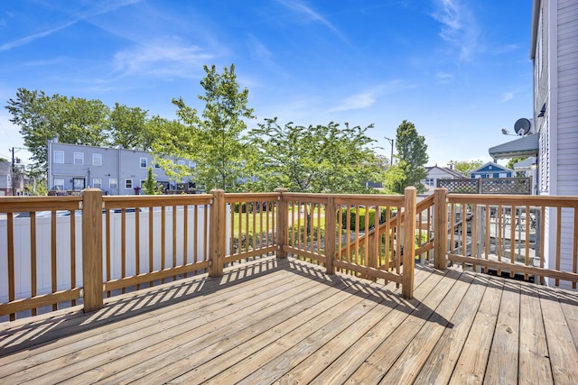 1157 W 19th Pl, Chicago, IL 60608 - wooden deck featuring a residential view