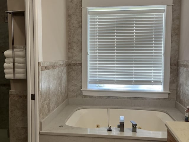 18609 Pinon Trl, Marengo, IL 60152 - full bath with a whirlpool tub and vanity