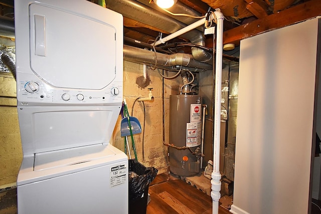 717 Carlisle Rd, Batavia, IL 60510 - utilities featuring stacked washer / dryer and gas water heater