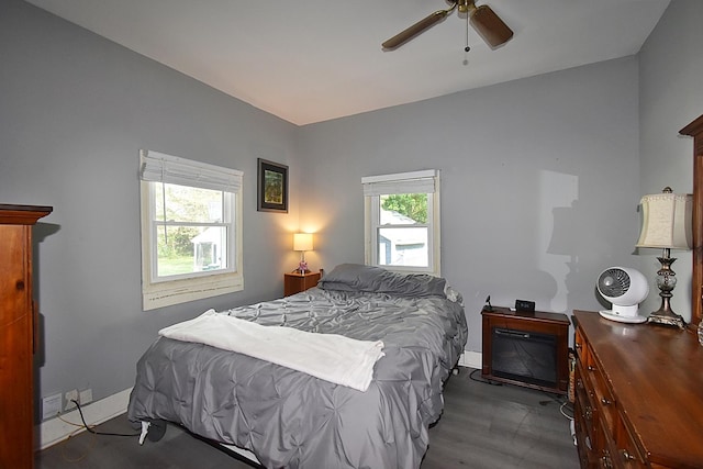 717 Carlisle Rd, Batavia, IL 60510 - bedroom with dark wood-type flooring and a ceiling fan