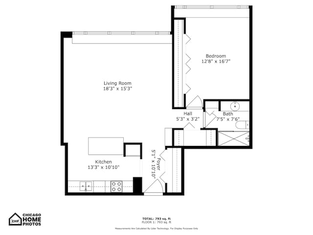 5455 N Sheridan Rd Unit 2206, Chicago, IL 60640 - home floor plan