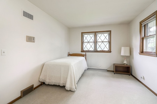 1131 Blanchard St, Downers Grove, IL 60516 - bedroom with a baseboard radiator, baseboards, and light carpet