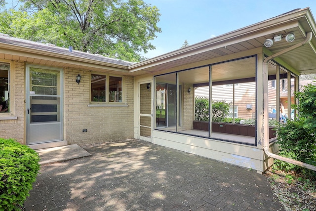 1131 Blanchard St, Downers Grove, IL 60516 - view of patio with a sunroom