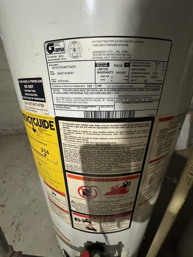 10035 S Yates Blvd, Chicago, IL 60617 - detailed view of gas water heater