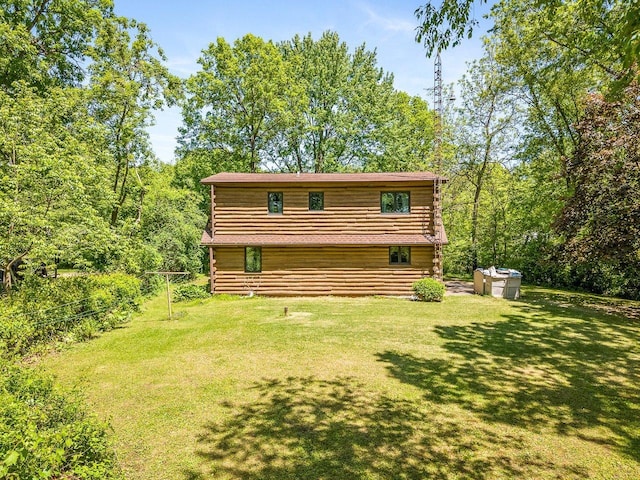 5123 Walnut Gove, Poplar Grove, IL 61065 - back of house featuring log siding