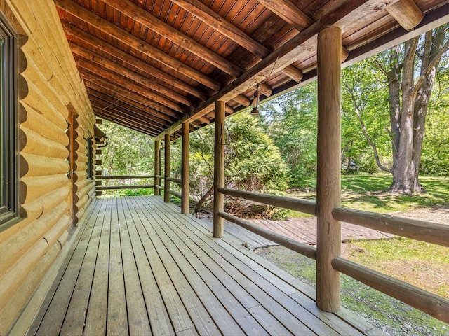 5123 Walnut Gove, Poplar Grove, IL 61065 - view of wooden terrace