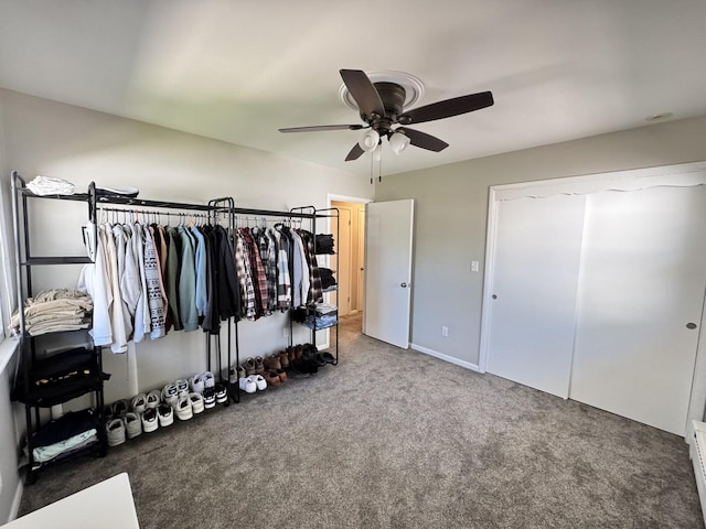 1128 Somonauk St, Sycamore, IL 60178 - bedroom with carpet flooring and a ceiling fan