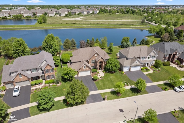 491 Bloomfield Cir W, Oswego, IL 60543 - aerial view of residential area with a nearby body of water