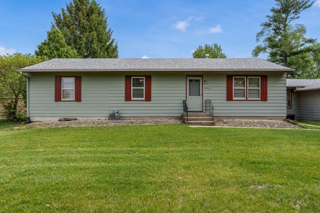 4539 Matthew Ave, Roscoe, IL 61073 - ranch-style house with entry steps and a front yard