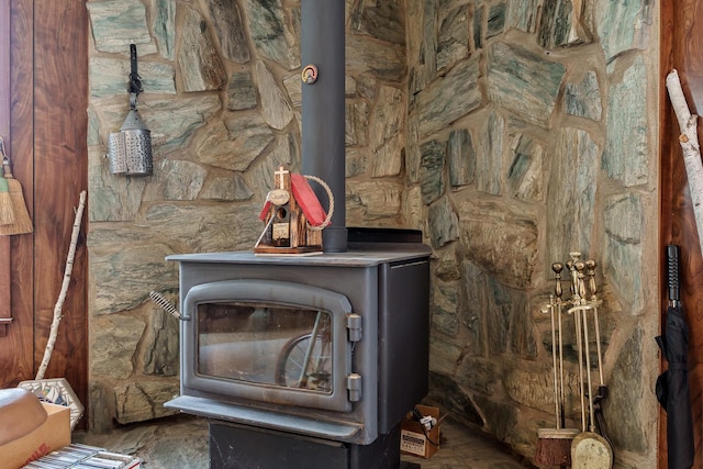 4539 Matthew Ave, Roscoe, IL 61073 - detailed view of a wood stove