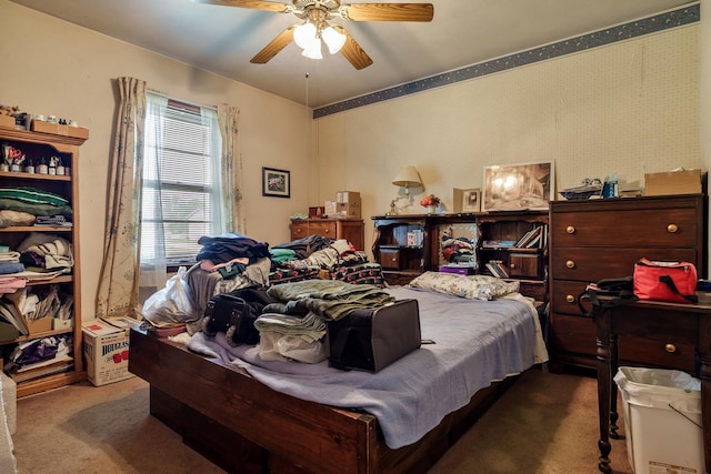 4539 Matthew Ave, Roscoe, IL 61073 - bedroom with carpet floors and a ceiling fan
