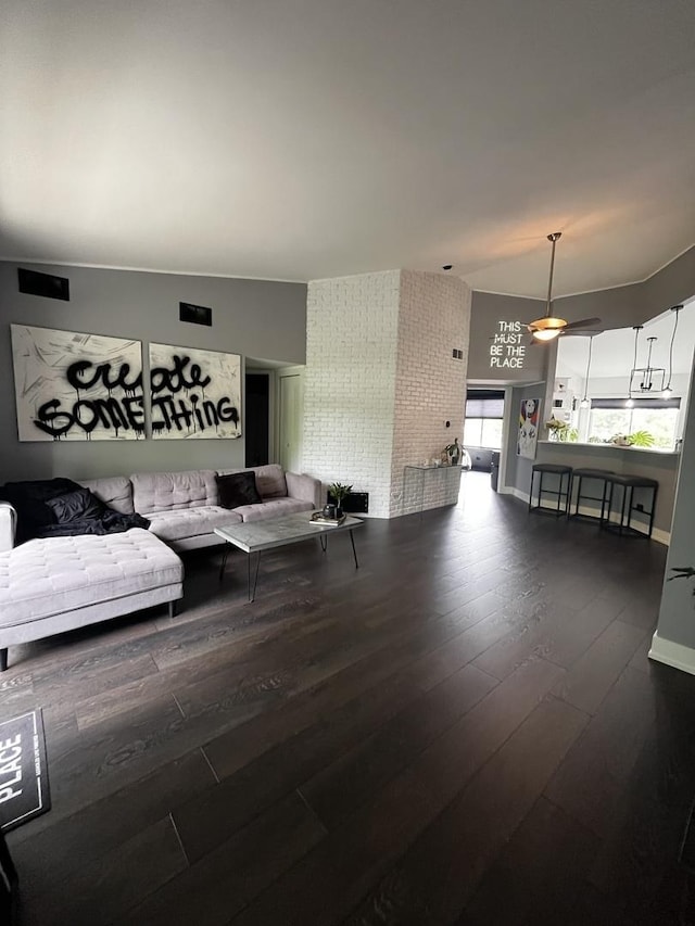 9420 S 77th Ct Unit 3E, Hickory Hills, IL 60457 - living area featuring dark wood-style floors