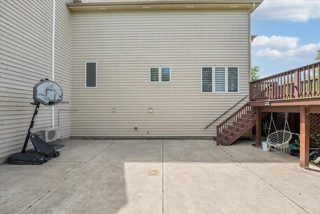 670 Leslie Ct, Carol Stream, IL 60188 - view of home's exterior featuring a deck, stairs, and a patio