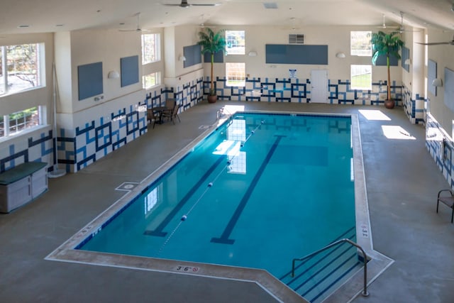 LOT37 W Caspian Cir, Lockport, IL 60441 - view of swimming pool featuring ceiling fan