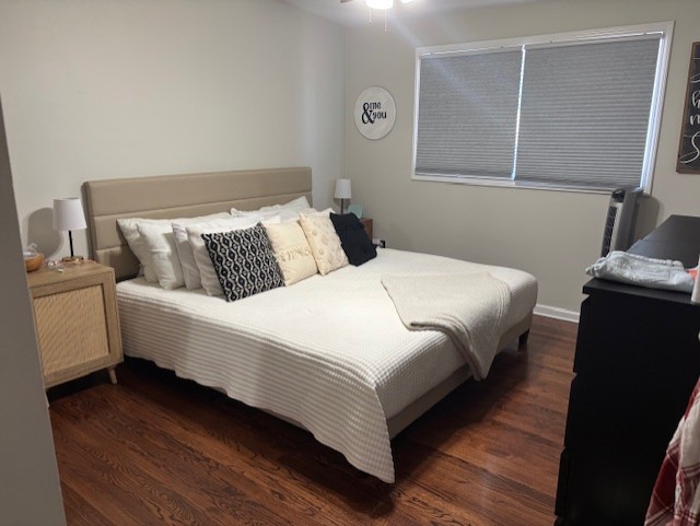 3641 W 120th Pl, Alsip, IL 60803 - bedroom with dark wood finished floors
