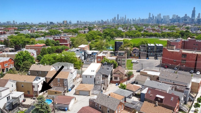 2637 W Huron St, Chicago, IL 60612 - aerial view of skyline