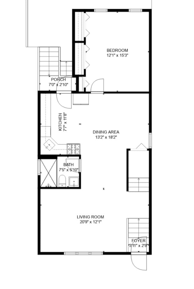 2637 W Huron St, Chicago, IL 60612 - home floor plan