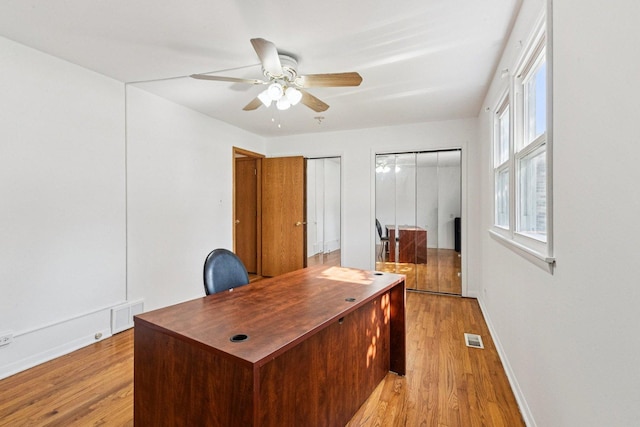 1946 Briarcliffe Blvd, Wheaton, IL 60189 - office space featuring light wood-type flooring and a ceiling fan