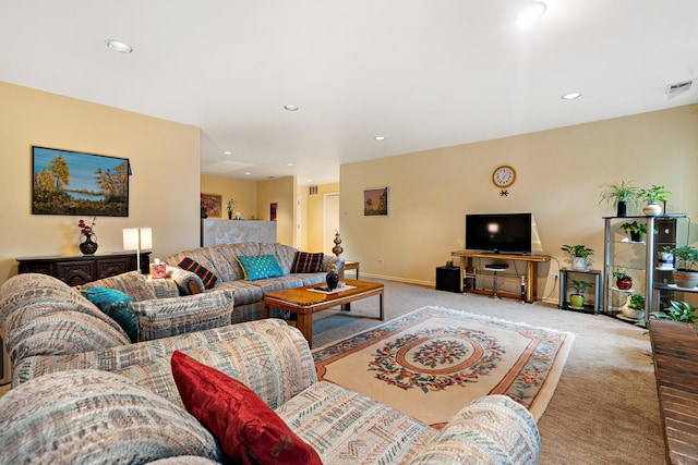 1175 Lake Cook Rd Unit 201W, Northbrook, IL 60062 - carpeted living area featuring recessed lighting and baseboards