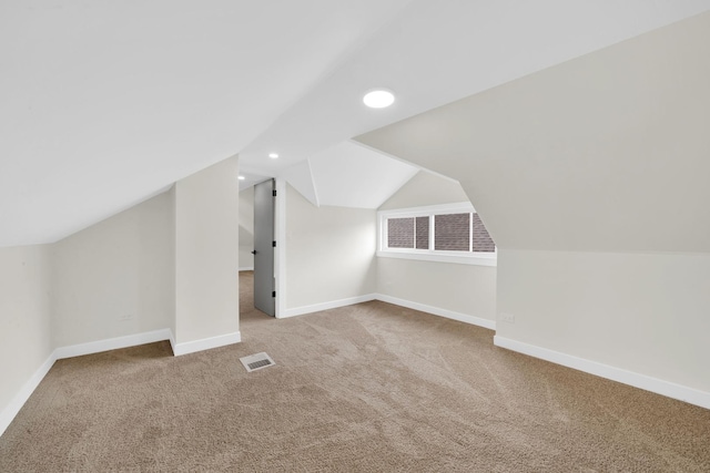 7535 S Aberdeen St, Chicago, IL 60620 - bonus room featuring carpet, lofted ceiling, baseboards, and recessed lighting