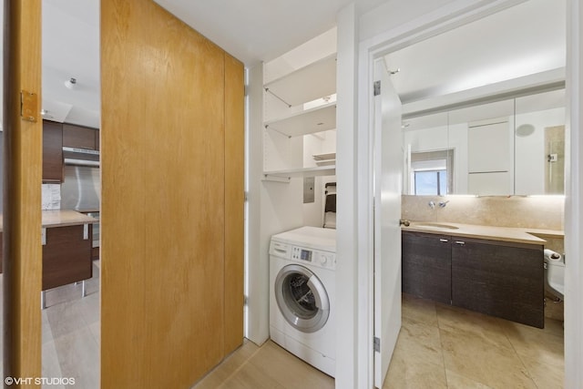 10 E Ontario St Unit 4805, Chicago, IL 60611 - laundry room featuring washer / dryer