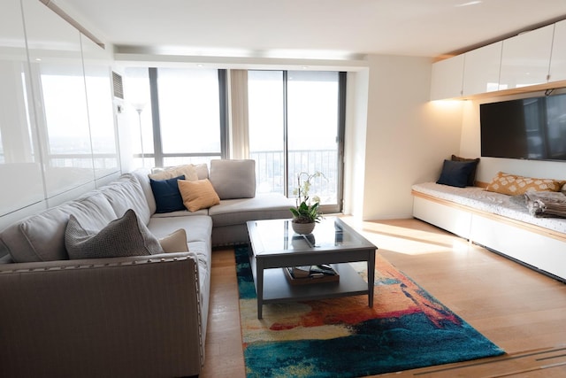 10 E Ontario St Unit 4805, Chicago, IL 60611 - living area with wood finished floors