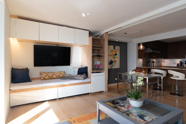 10 E Ontario St Unit 4805, Chicago, IL 60611 - living room featuring light wood-type flooring